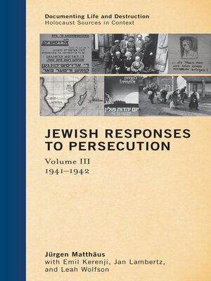 cover image of Jewish Responses to Persecution